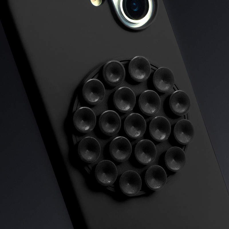 Silicone Stick case for iPhone 17 Air 6,6" black - Billede 4