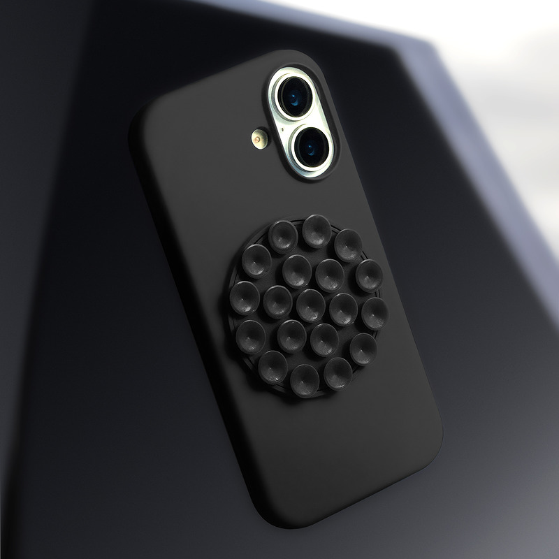 Silicone Stick case for iPhone 17 Air 6,6" black - Billede 5