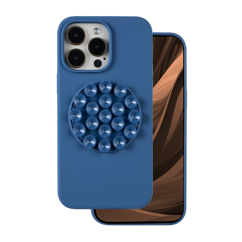 Silicone Stick case for iPhone 14 Pro Max 6,7" blue