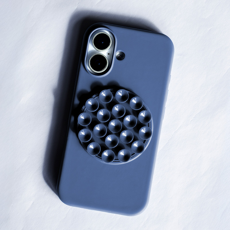 Silicone Stick case for iPhone 16 6,1" blue - Billede 3