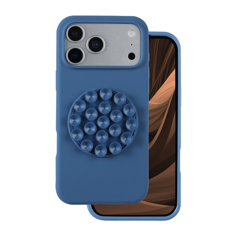 Silicone Stick case for iPhone 17 Pro 6,3" blue