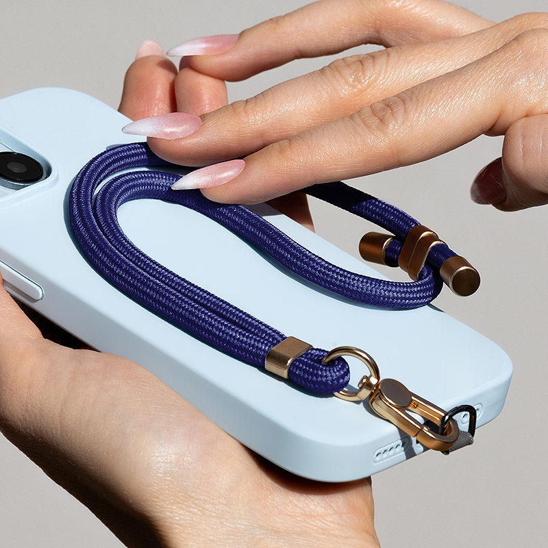 Universal phone strap Elegant navy blue - Billede 4
