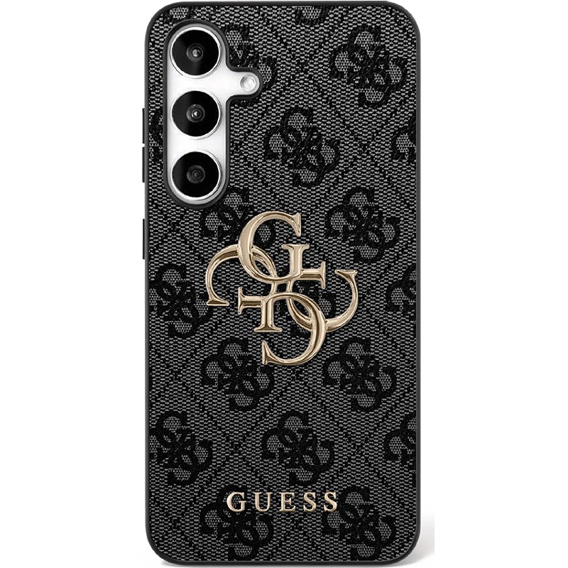 Guess case for Samsung Galaxy S25 FE HC PU LEATHER 4G METAL LOGO black