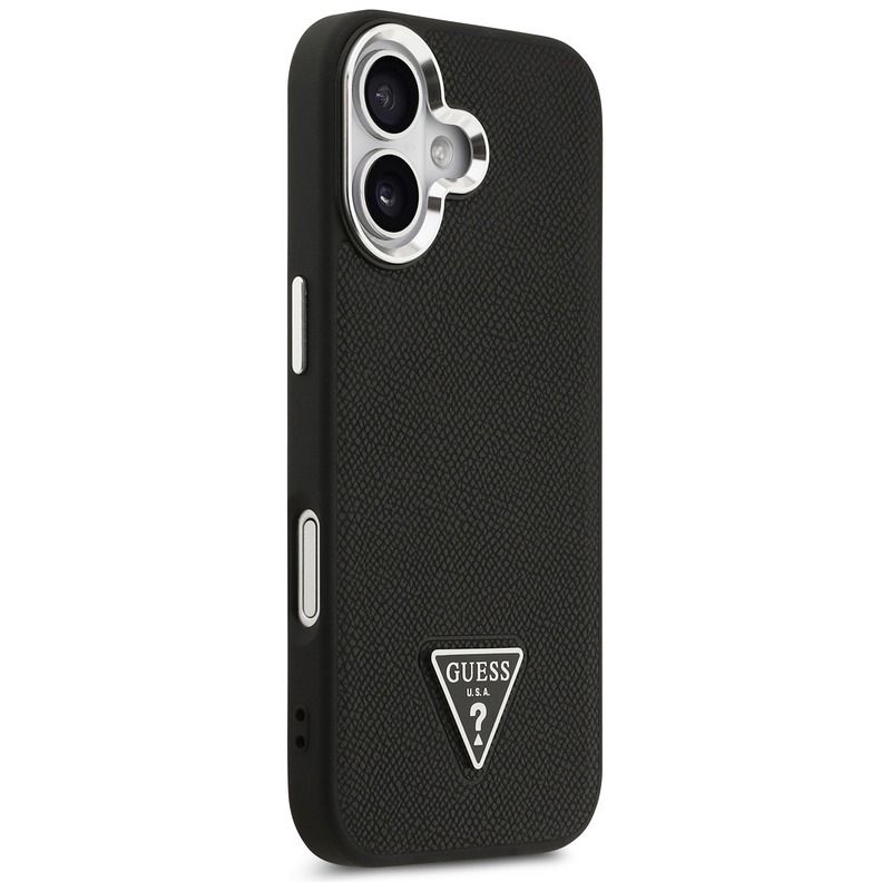 Guess Grained Triangle Logo MagSafe case for iPhone 17 black - Billede 4
