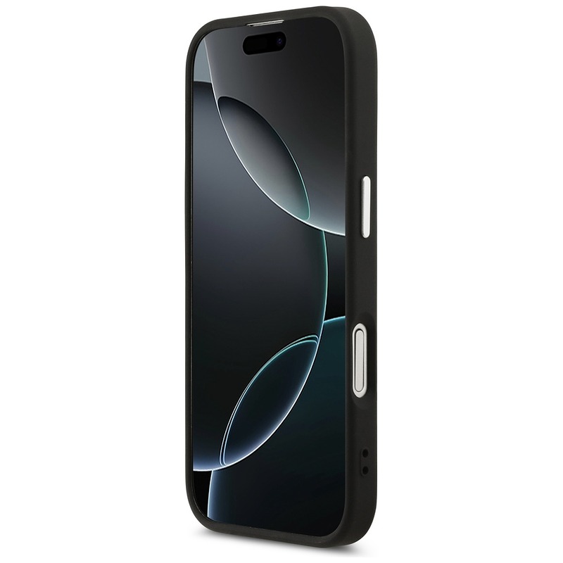 Guess Grained Triangle Logo MagSafe case for iPhone 17 black - Billede 5