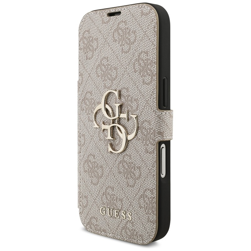 Guess Book 4G Metal Logo case for iPhone 17 Pro pink - Billede 2