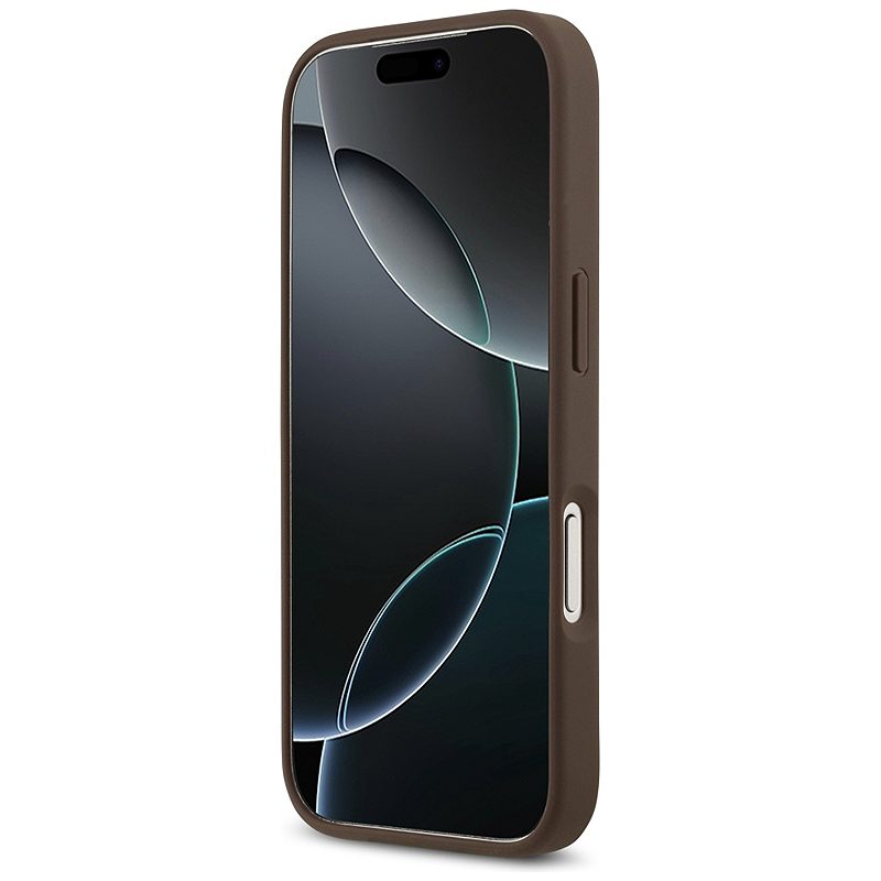 Guess 4G Double Card Triangle case for iPhone 17 Pro brown - Billede 5