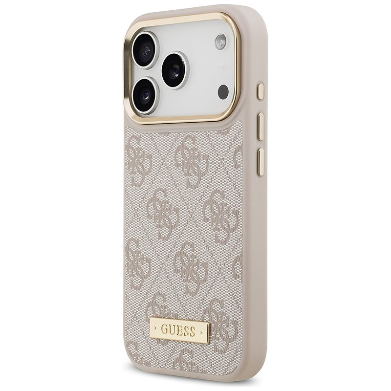 Guess 4G Logo Plate MagSafe case for iPhone 17 Pro pink - Billede 2