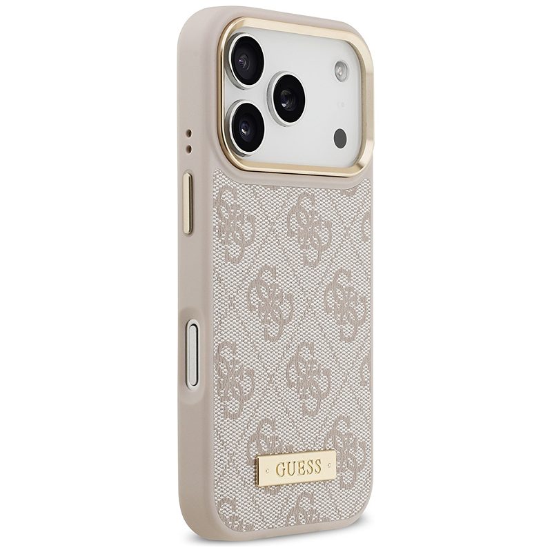 Guess 4G Logo Plate MagSafe case for iPhone 17 Pro pink - Billede 4