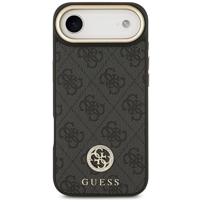 Guess 4G Strass Logo & Big Strap Metal Buttons MagSafe case for iPhone Air black - Billede 3