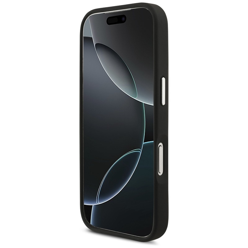 Karl Lagerfeld FW Grained Karl & Choupette Heads Pins & Logo case for iPhone 17 Pro black - Billede 5