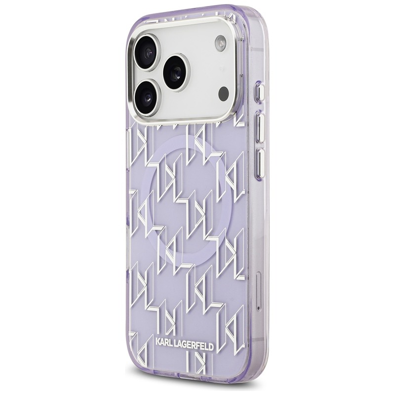 Karl Lagerfeld IML KL Monogram MagSafe case for iPhone 17 Pro Max purple - Billede 2