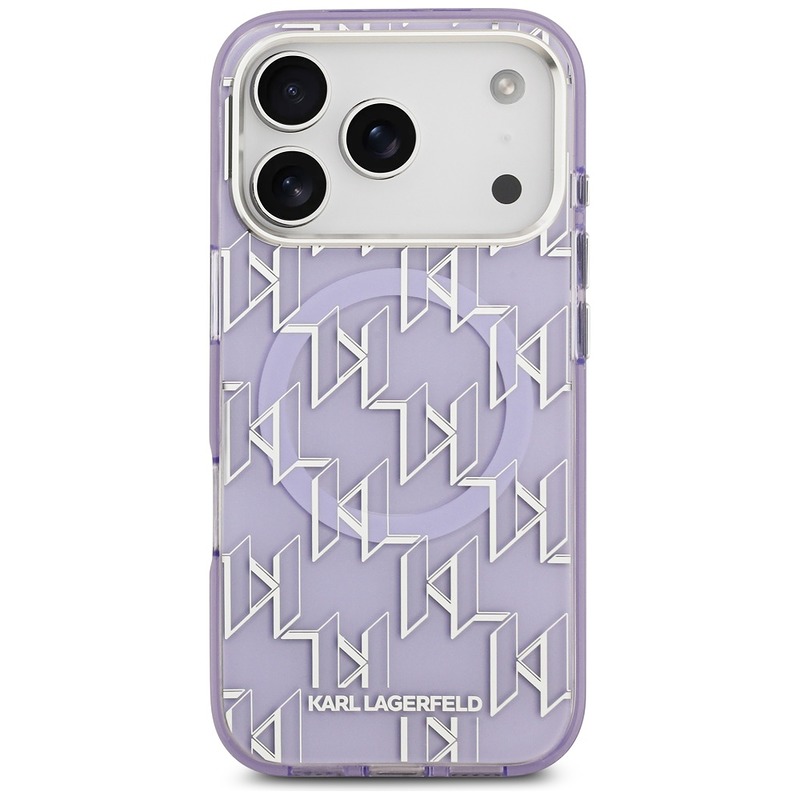 Karl Lagerfeld IML KL Monogram MagSafe case for iPhone 17 Pro Max purple - Billede 3