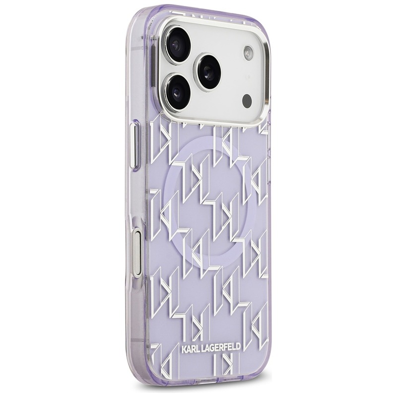 Karl Lagerfeld IML KL Monogram MagSafe case for iPhone 17 Pro Max purple - Billede 4