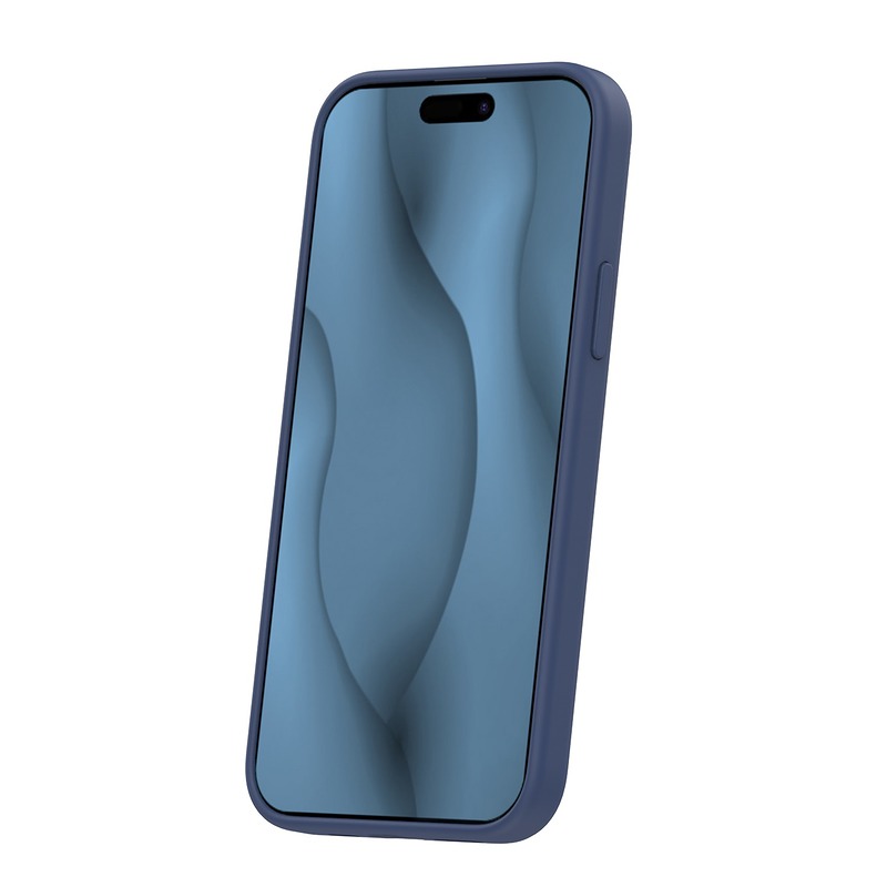 Silicone Thin Mag case for iPhone 12 / 12 Pro 6,1" dark blue - Billede 2