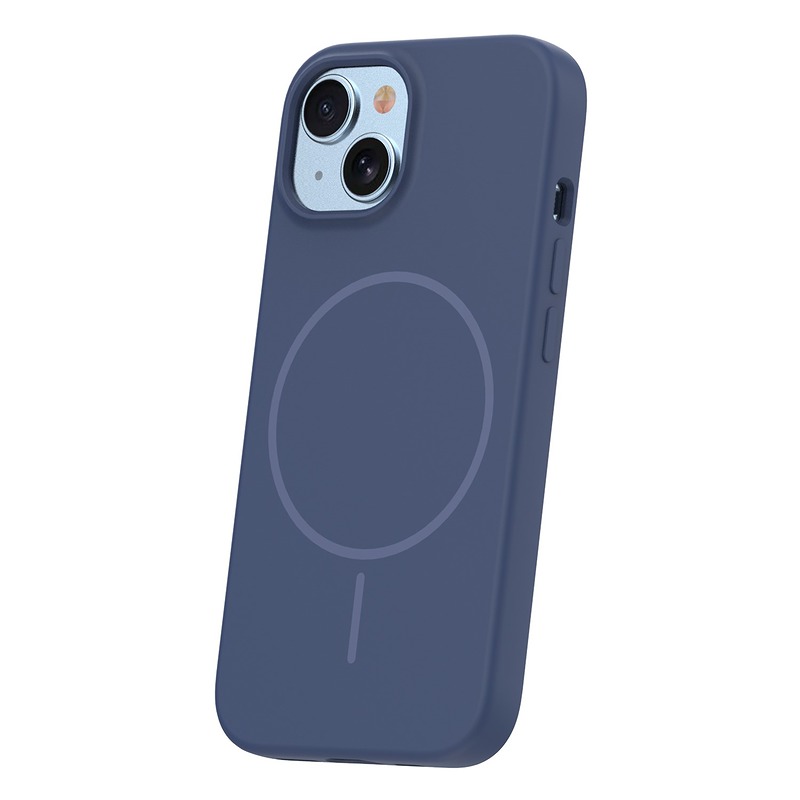 Silicone Thin Mag case for iPhone 13 6,1" dark blue - Billede 3