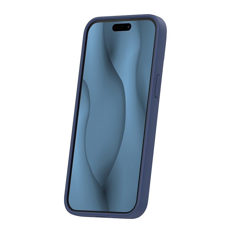 Silicone Thin Mag case for iPhone 15 Pro Max 6,7" dark blue - Billede 2
