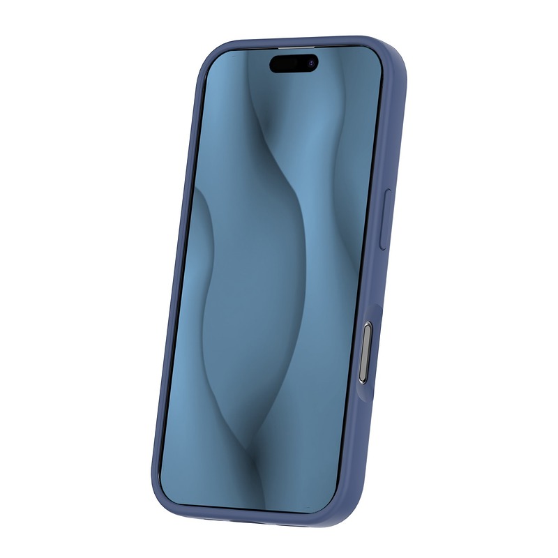 Silicone Thin Mag case for iPhone 16 6,1" dark blue - Billede 2