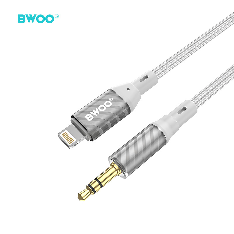 BWOO AUX Cable Lightning to 3.5mm Jack audio AUX073 - Billede 2