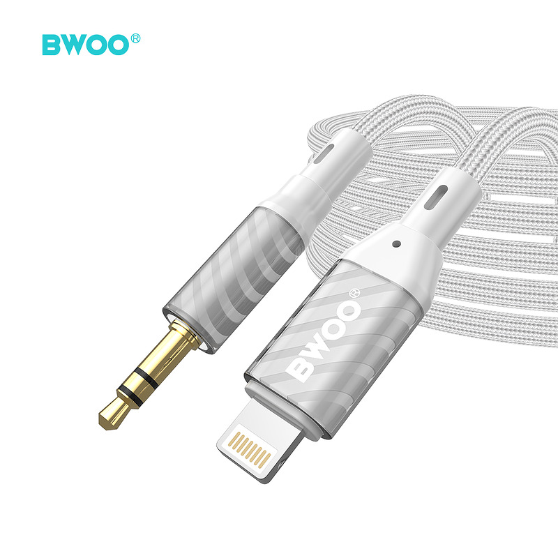 BWOO AUX Cable Lightning to 3.5mm Jack audio AUX073 - Billede 4