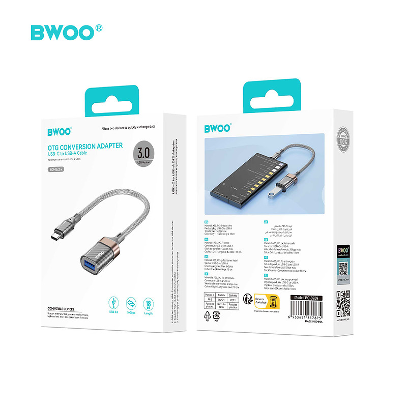 BWOO Adapter Type C to USB BZ69 - Billede 5