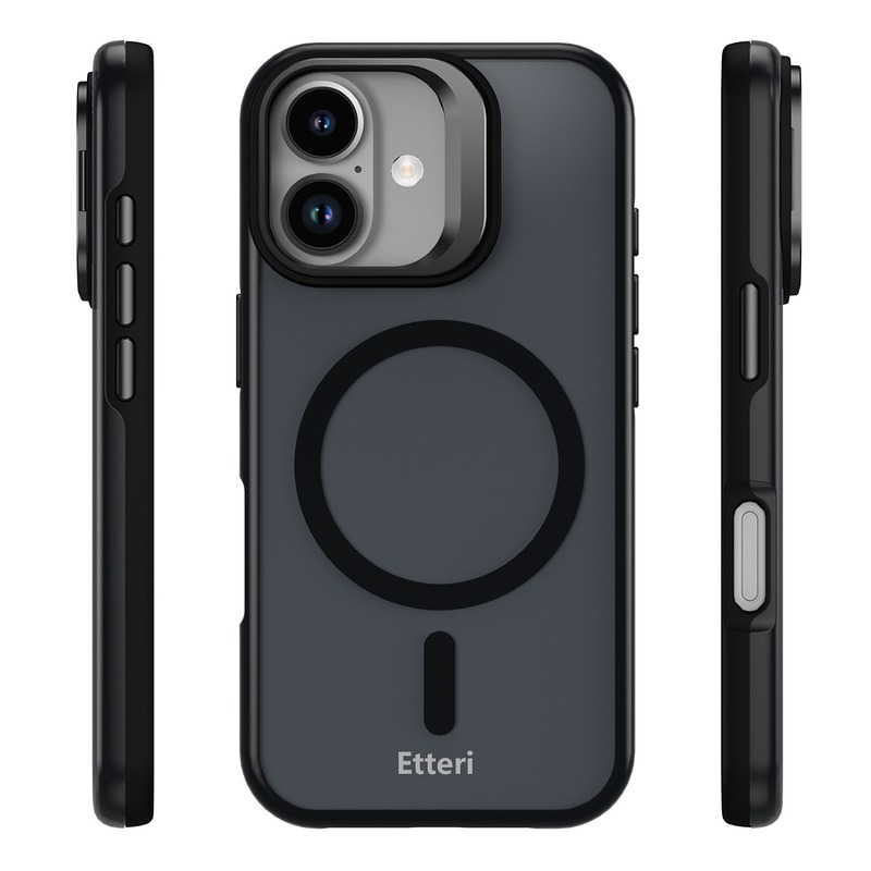 Etteri Morning Fog case for iPhone 16 6,1" black - Billede 3