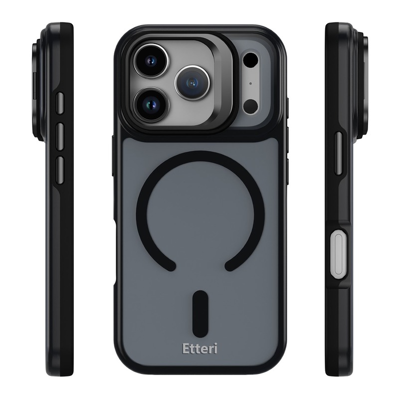 Etteri Morning Fog case for iPhone 17 Pro / 18 Pro 6,3" black - Billede 3