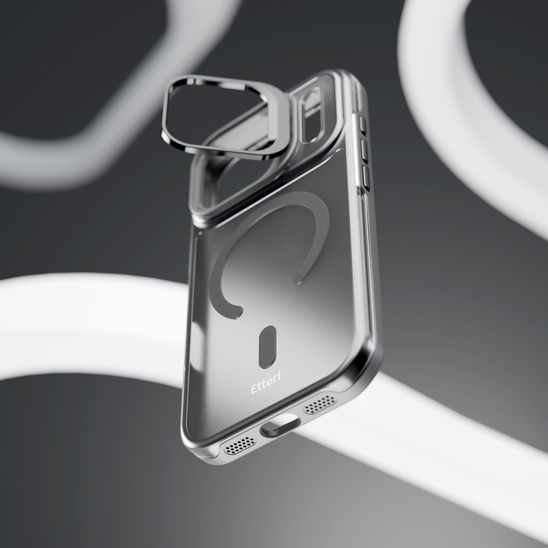 Etteri Morning Fog case for iPhone 17 Pro / 18 Pro 6,3" black - Billede 4