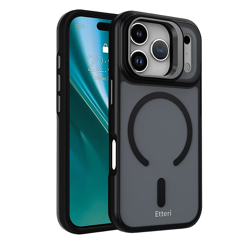 Etteri Morning Fog case for iPhone 17 Pro Max / 18 Pro Max 6,9" black