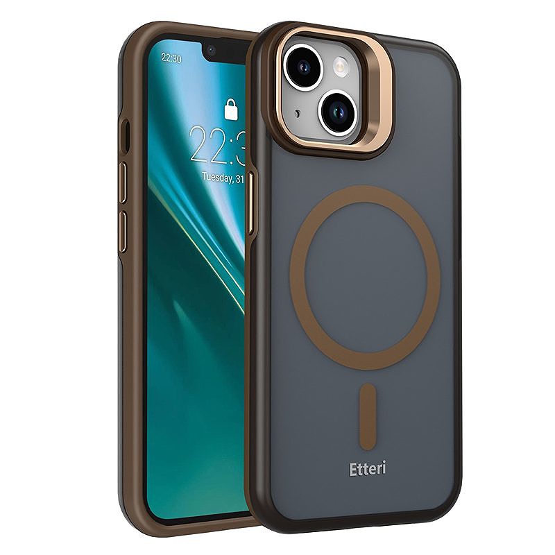 Etteri Morning Fog case for iPhone 13 6,1" brown
