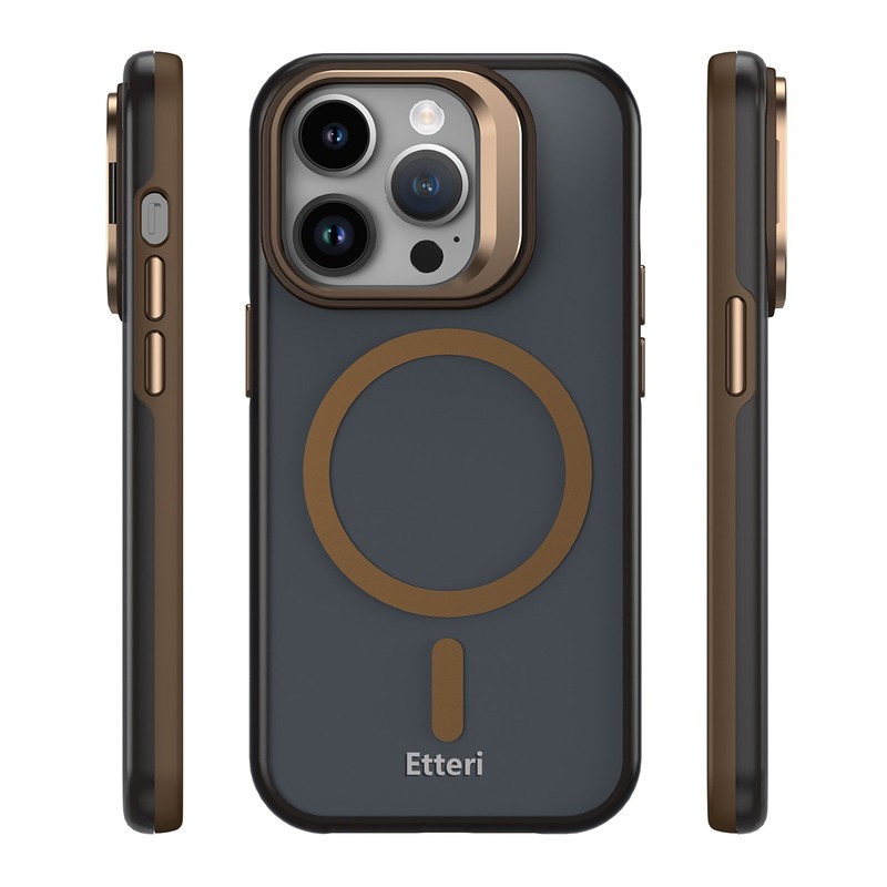 Etteri Morning Fog case for iPhone 15 Pro 6,1" brown - Billede 3