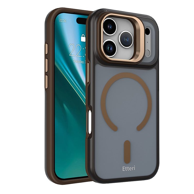 Etteri Morning Fog case for iPhone 17 Pro Max / 18 Pro Max 6,9" brown