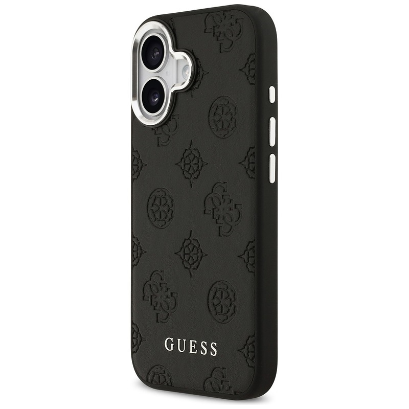 Guess Peony Hot Stamp Script MagSafe case for iPhone 17 black - Billede 2