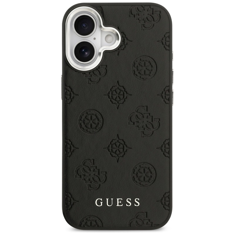 Guess Peony Hot Stamp Script MagSafe case for iPhone 17 black - Billede 3