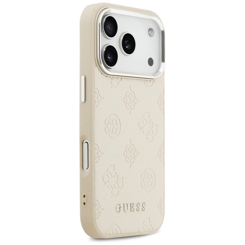 Guess Peony Hot Stamp Script MagSafe case for iPhone 17 Pro beige - Billede 4