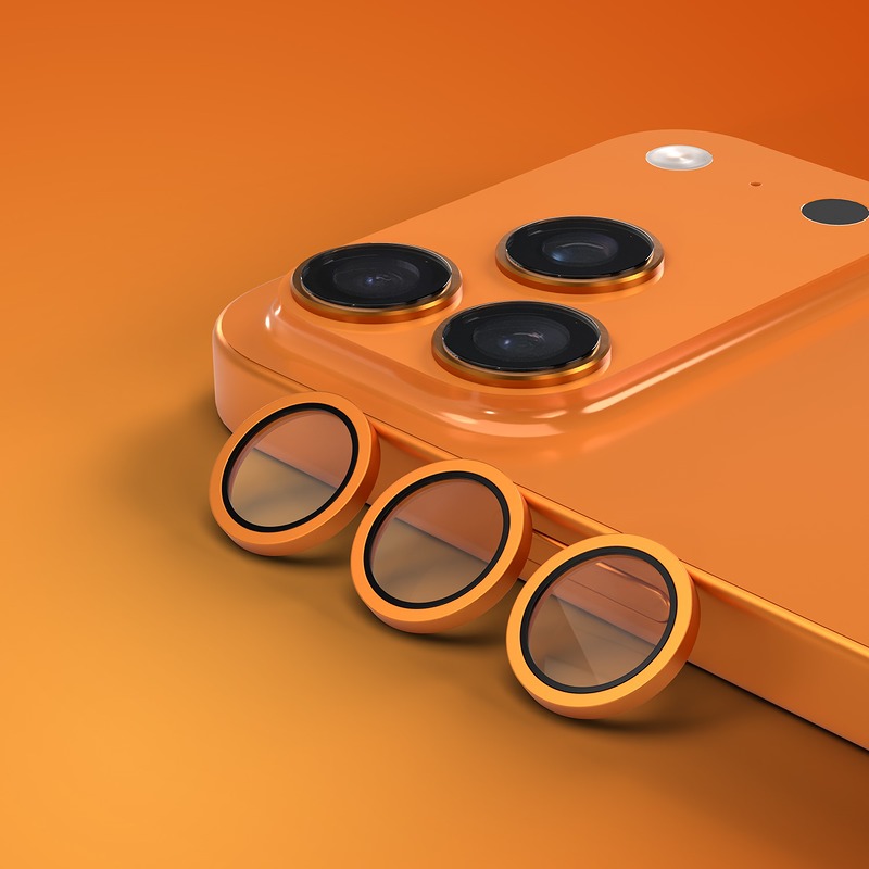 Etteri camera lens protector for iPhone 17 Pro / 17 Pro Max orange - Billede 2