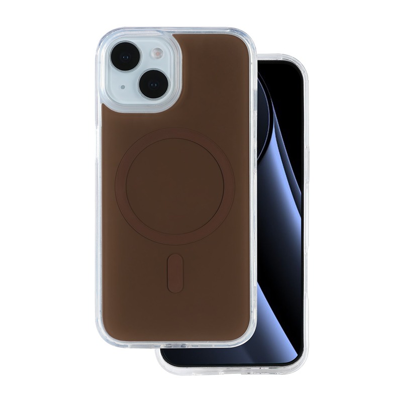 Lowkey Mag for iPhone 13 6,1" brown