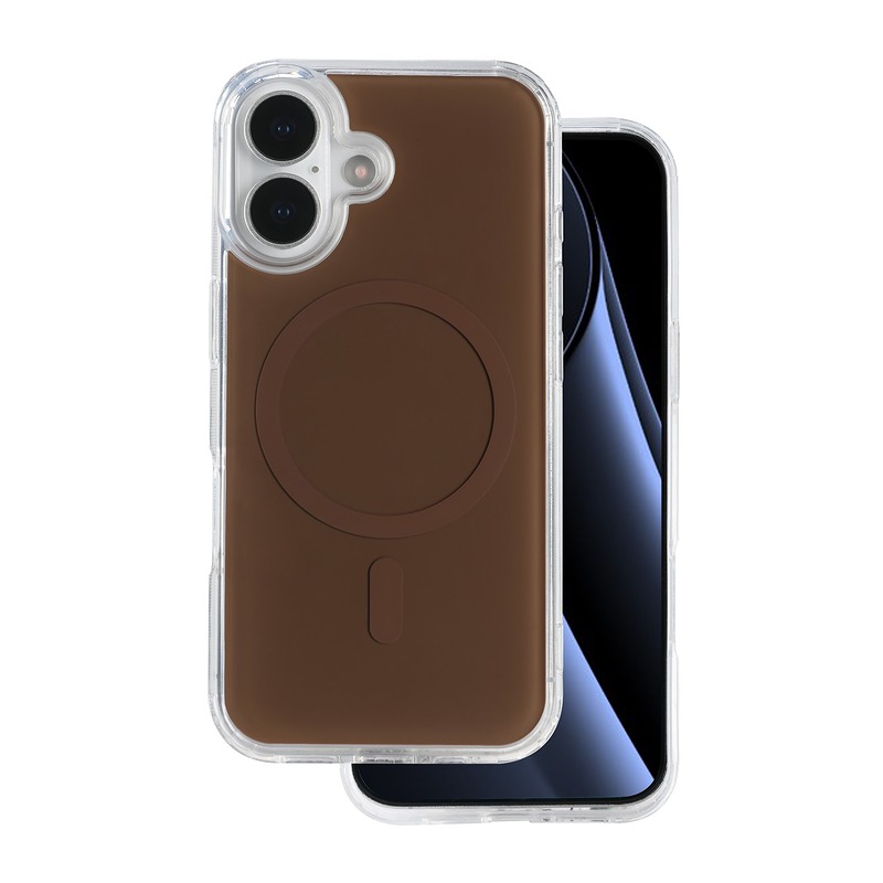 Lowkey Mag for iPhone 16 6,1" brown