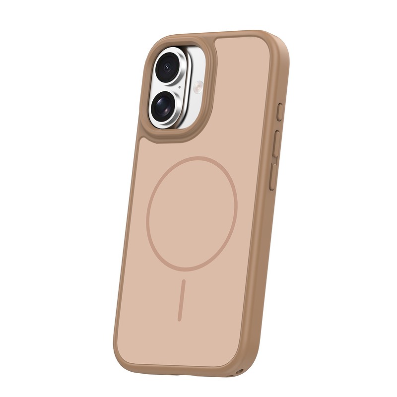 Frame Thin Mag case for iPhone 16 6,1" brown - Billede 2