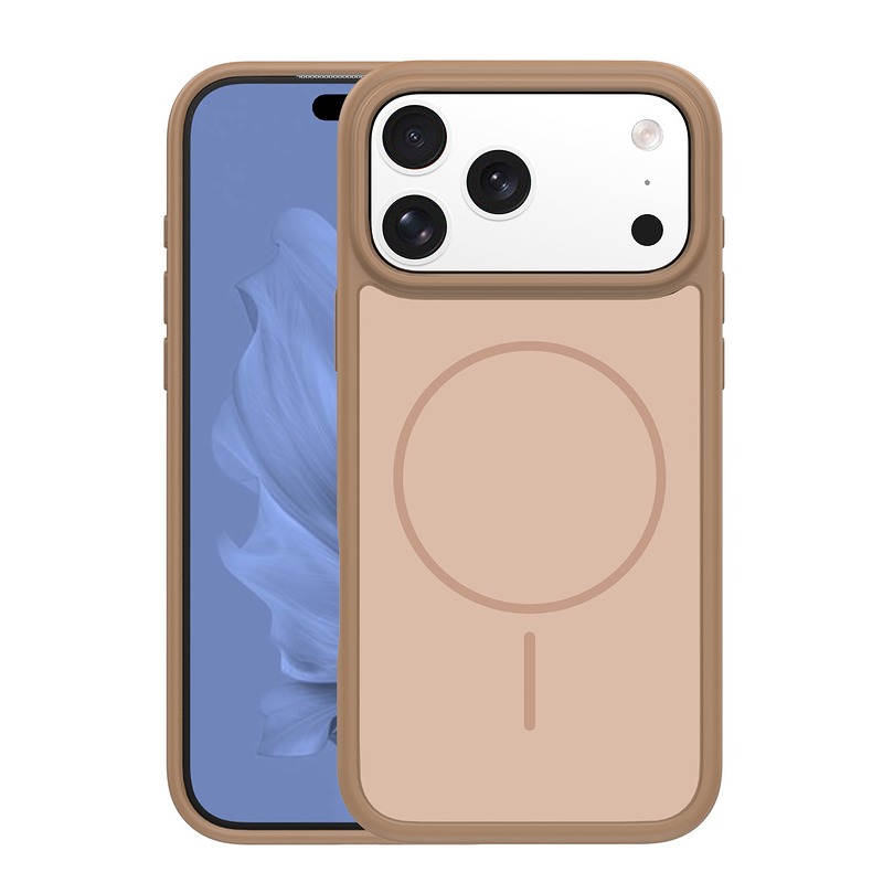 Frame Thin Mag case for iPhone 17 Pro 6,3" / 18 Pro 6,3" brown