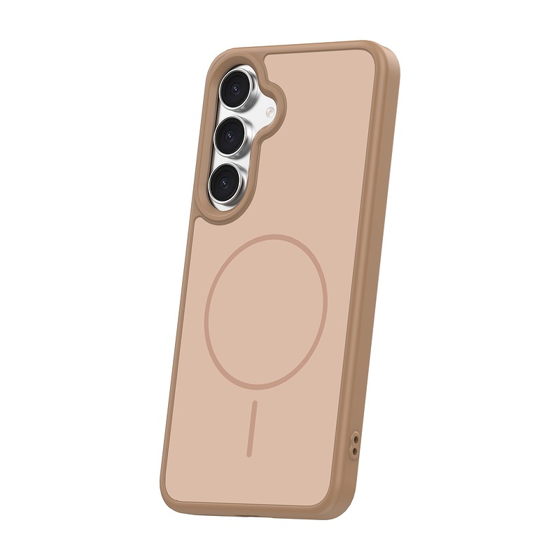 Frame Thin Mag case for Samsung Galaxy S25 brown - Billede 2