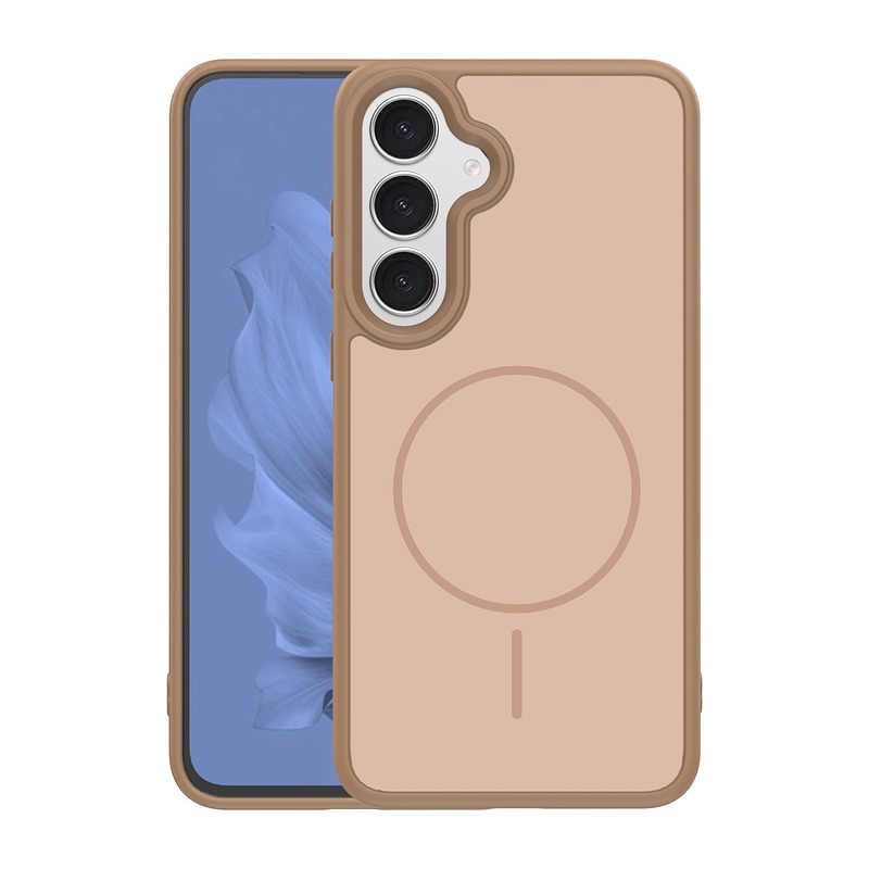 Frame Thin Mag case for Samsung Galaxy S26 brown