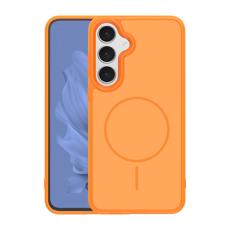 Frame Thin Mag case for Samsung Galaxy S26 Plus orange