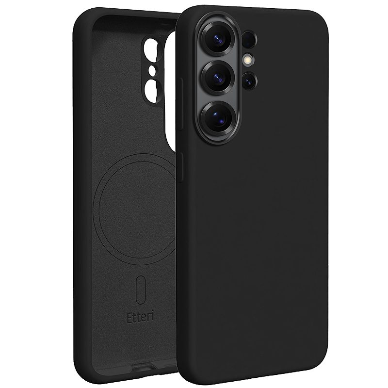 Etteri Silicone Mag case for Samsung Galaxy S26 Ultra black
