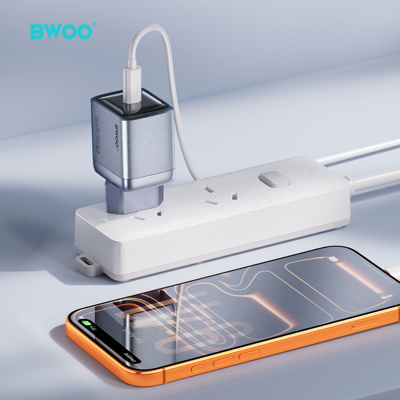 BWOO BO-CDA236 GaN wall charger 1xUSB-C 3A PD 30W grey with PPS - Billede 4