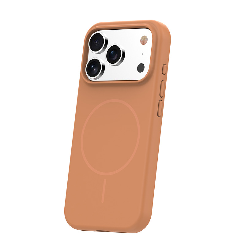 Silicone Thin Mag case for iPhone 12 / 12 Pro 6,1" caramel - Billede 2