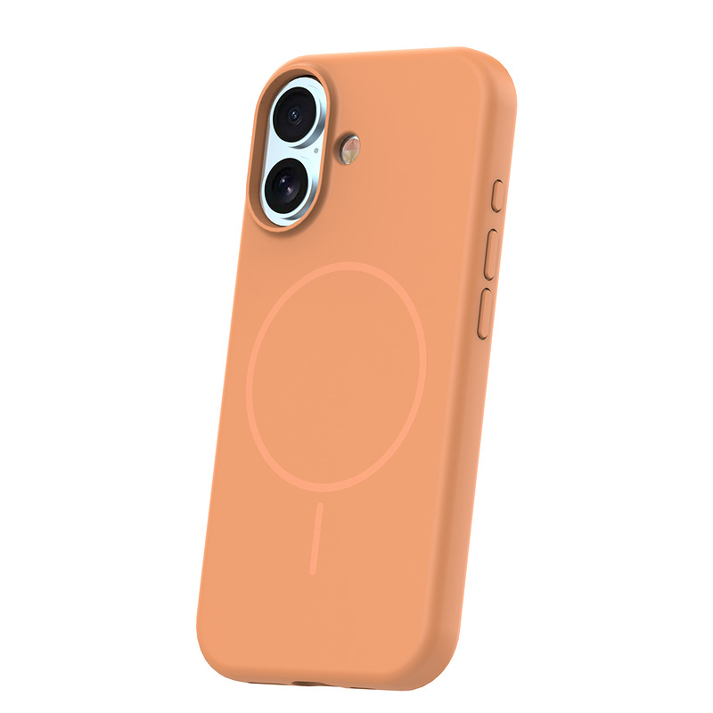 Silicone Thin Mag case for iPhone 17 6,3" / 18 6,3" caramel - Billede 3