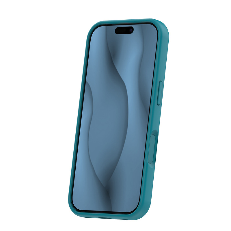 Silicone Thin Mag case for iPhone 12 / 12 Pro 6,1" turquoise - Billede 3
