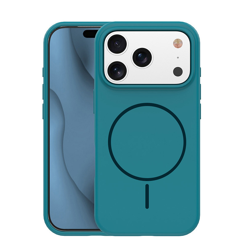 Silicone Thin Mag case for iPhone 17 6,3" / 18 6,3" turquoise