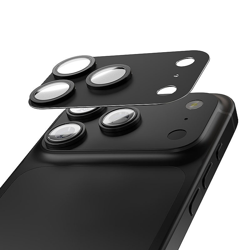 Etteri full camera lens guard for iPhone 17 Pro black